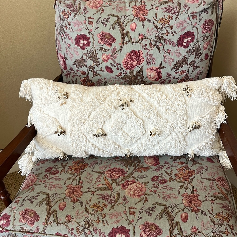 World Market Bolster Pillow.